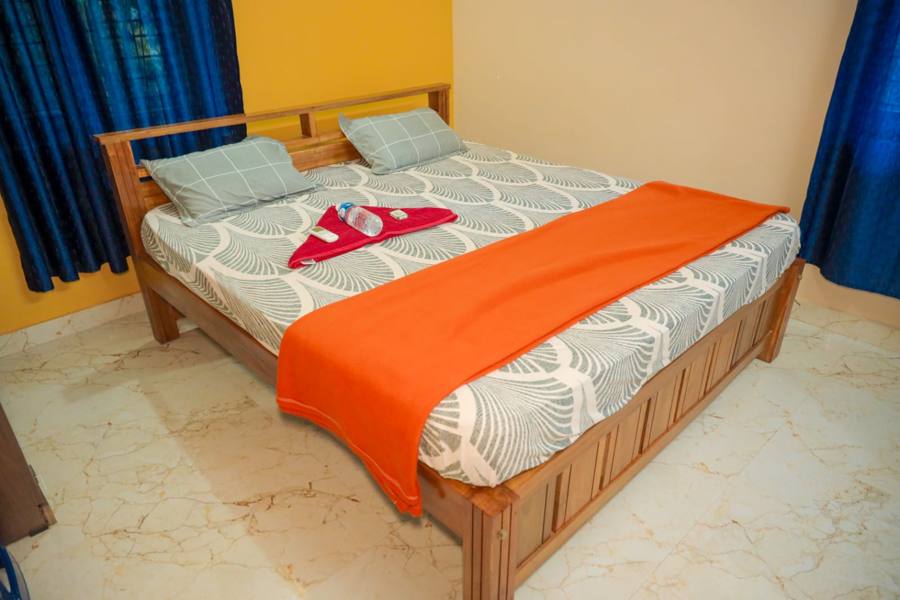 Bright, airy bedroom